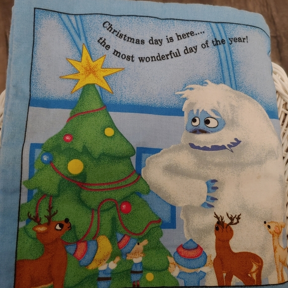 Cranston Cloth Christmas Baby Book: RUDOLPH - Picture 3 of 5